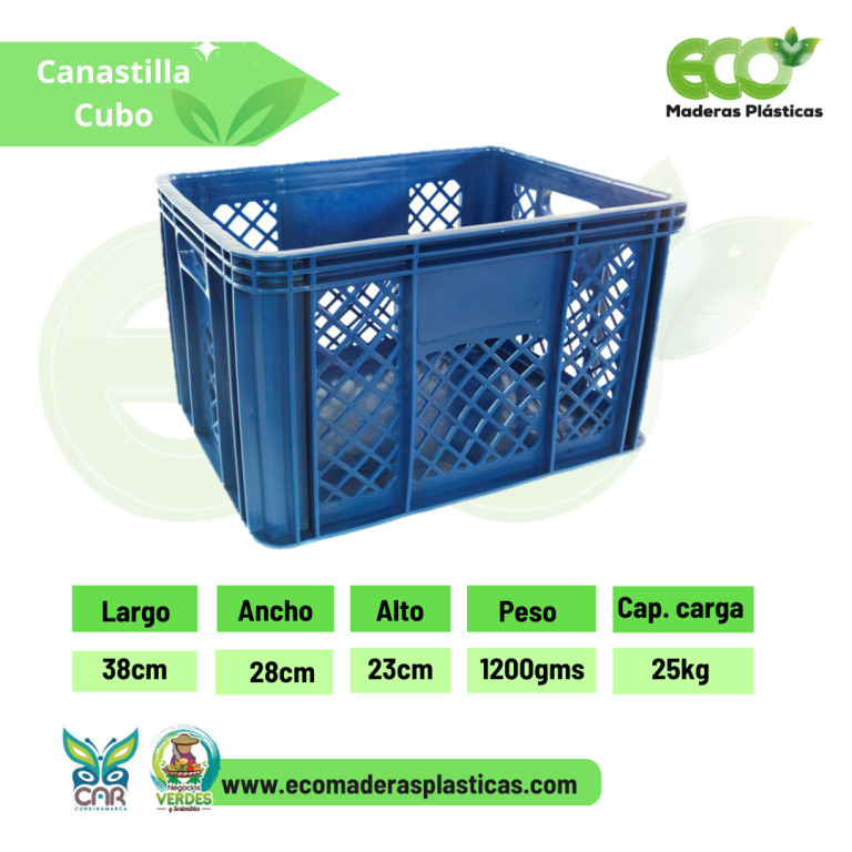 Canastilla Cubo Ecomaderas Plasticas 5081