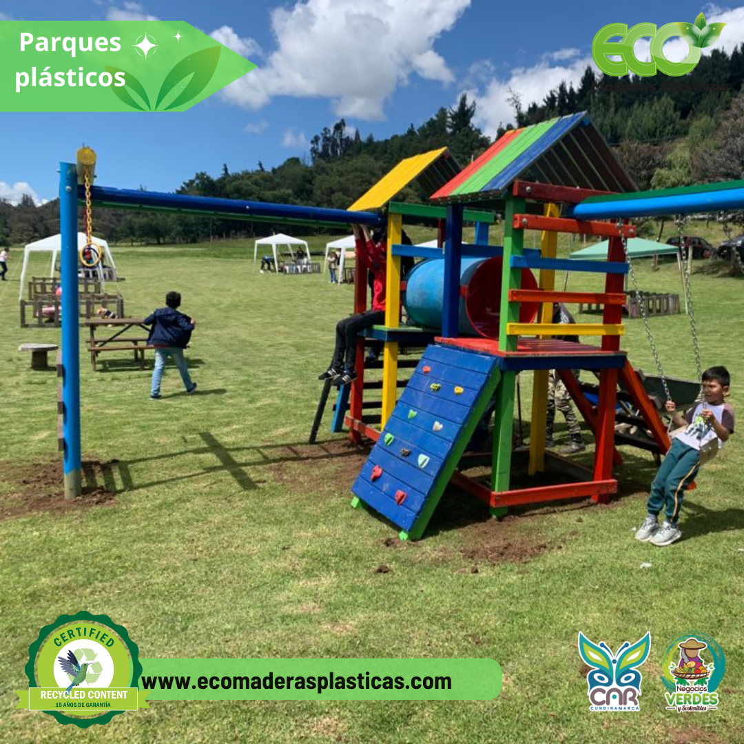 Juegos infantiles para parques - Madera sintética 100% ecológica