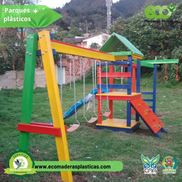 Parques Infantiles en Madera Plástica - Ecomaderas Plasticas
